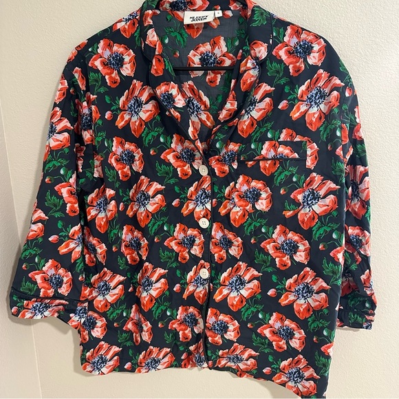 Sleepy jones marina pajama set 100% cotton top and bottom - Picture 9 of 13